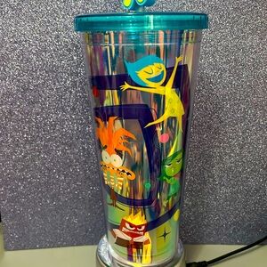 Disney Pixar Inside Out 2 iridescent tumbler with straw charm